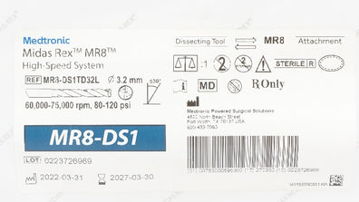Medtronic MR8-DS1TD32L Midas Rex MR8 High-Speed System 3.2mm